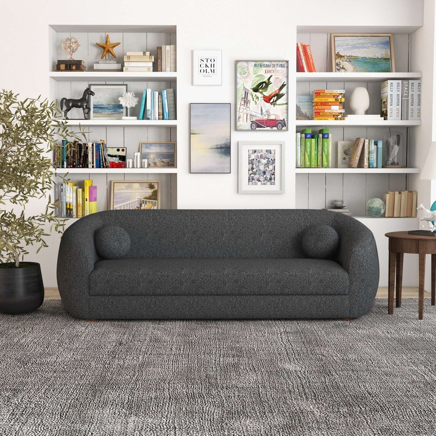 Melinda Gray Boucle Sofa