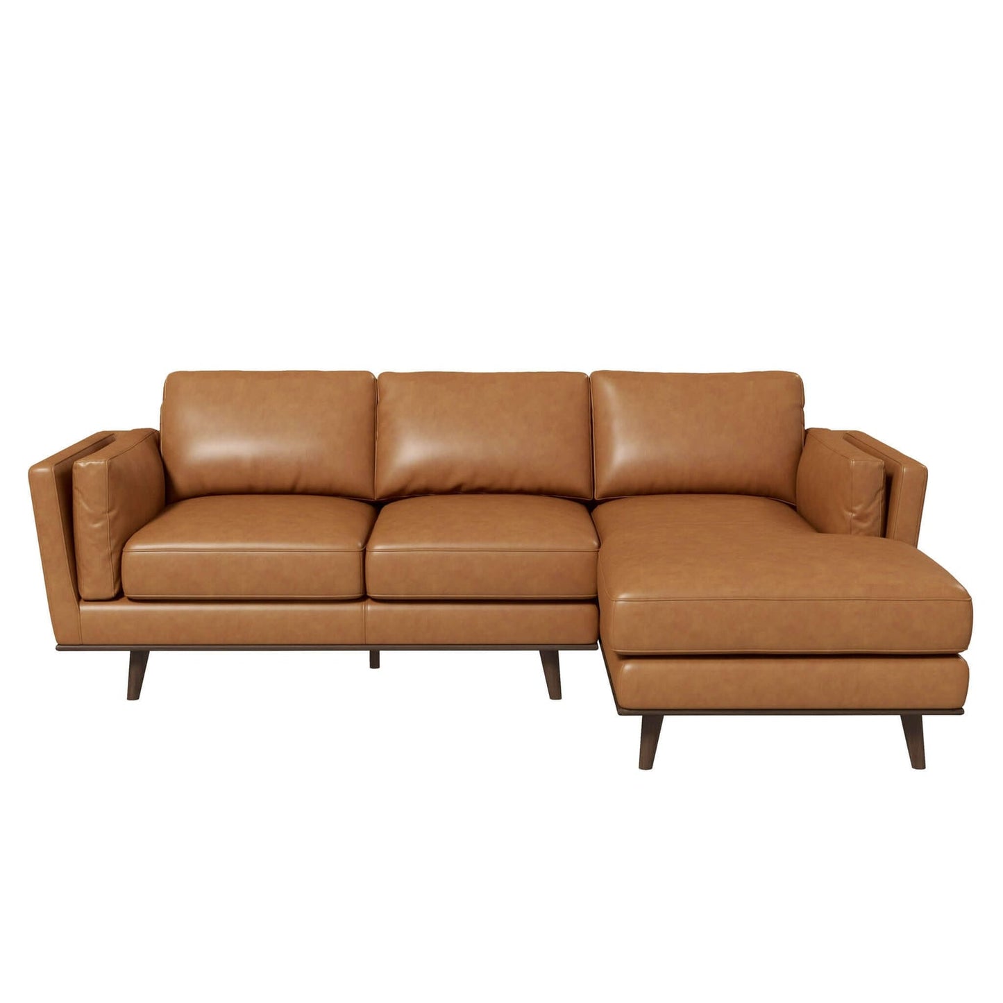 Chase 92" Genuine Leather RAF Sectional