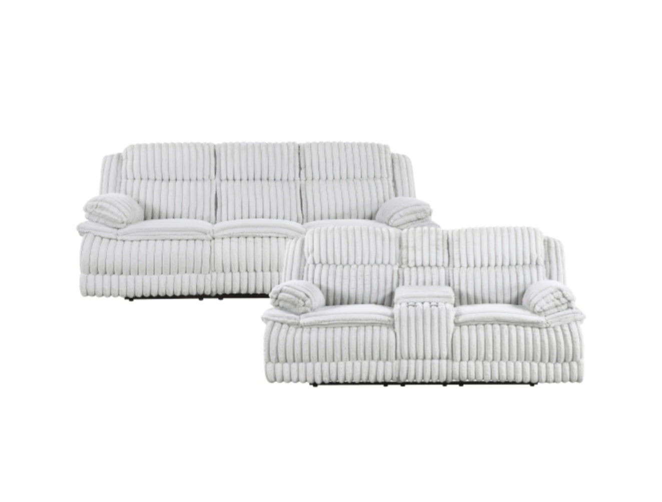 Goodland Gray Reclining Sofa and Loveseat 9577