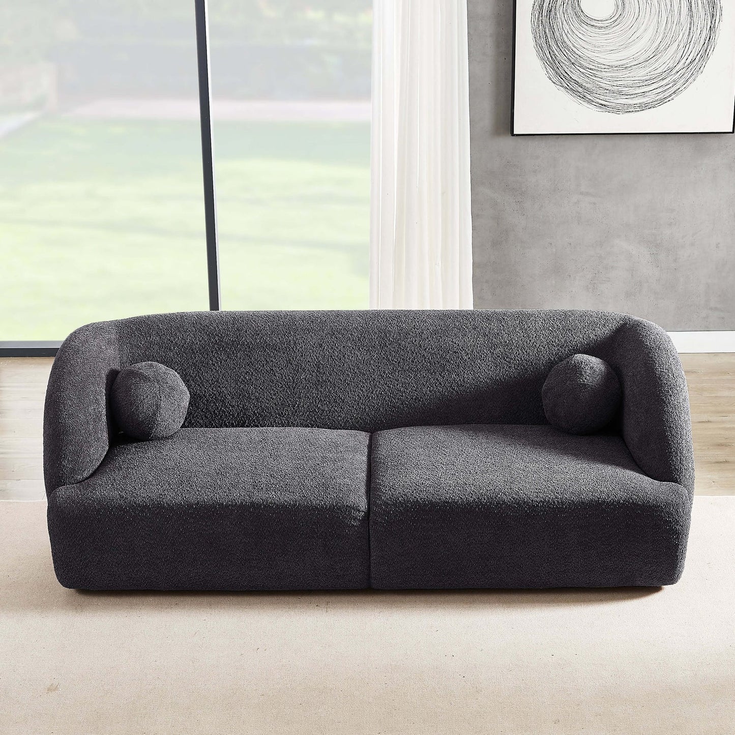 Anna Gray French Boucle Sofa