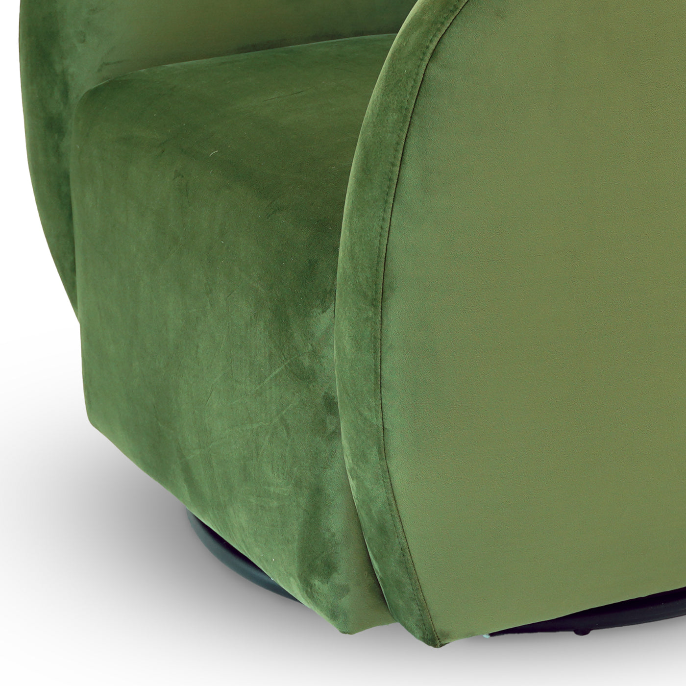 Renee Swivel Chair - Green Velvet