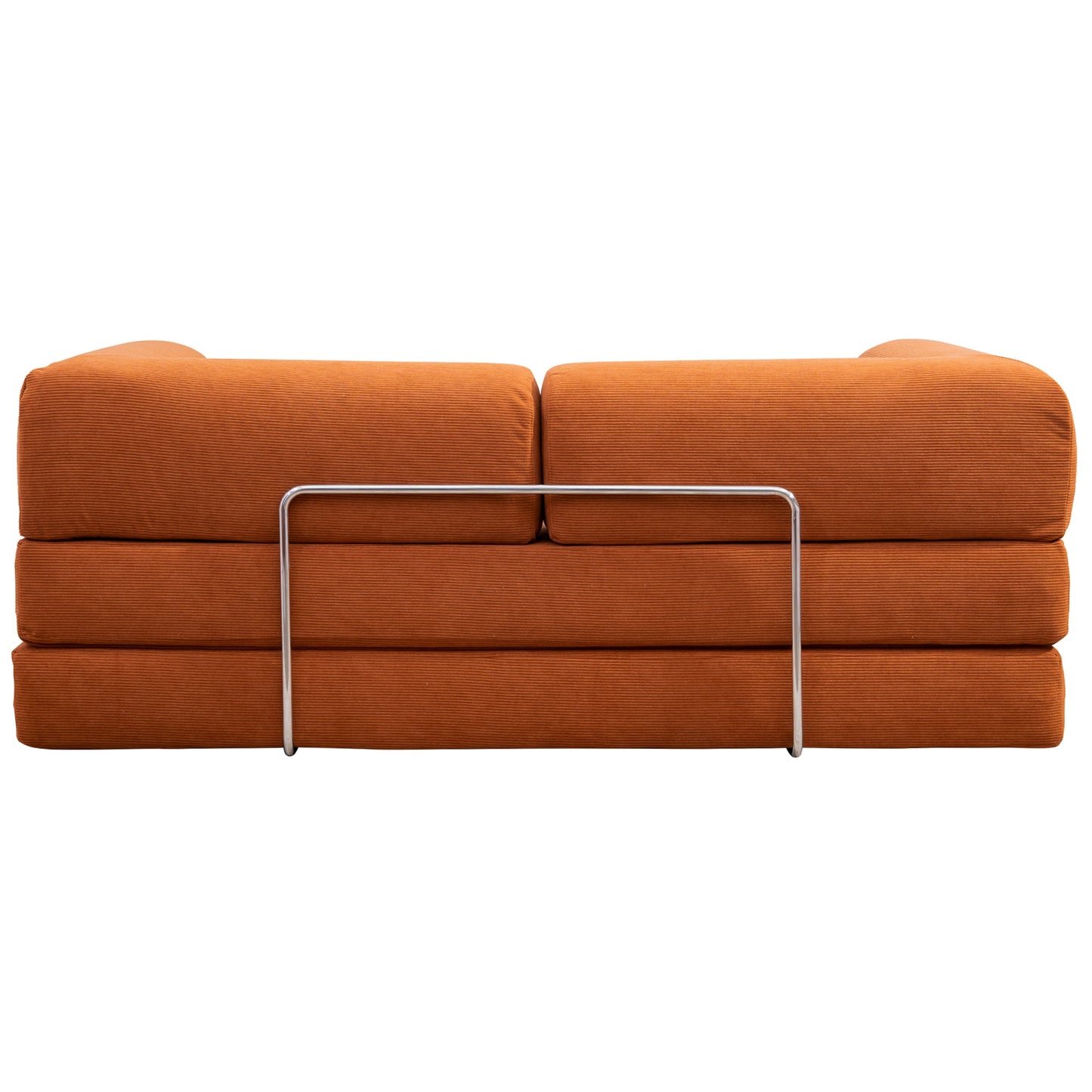 Estelle Orange Corduroy Daybed Sofa