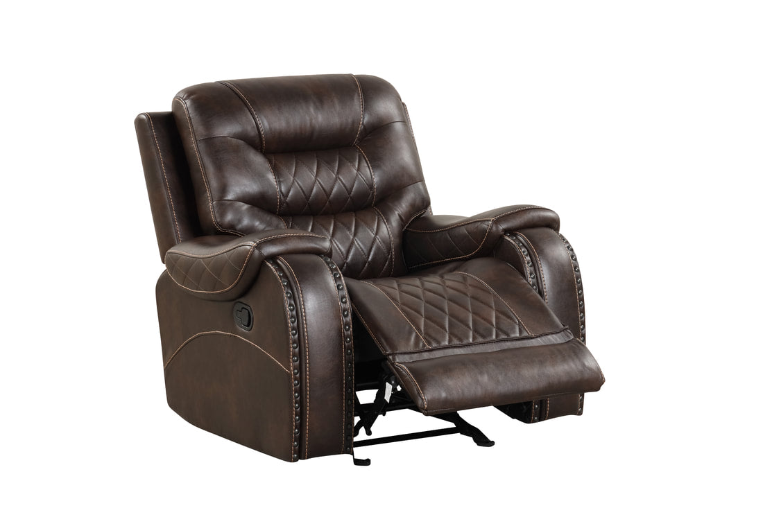 Ashley2002 Brown 3pc OVERSIZED Reclining Set