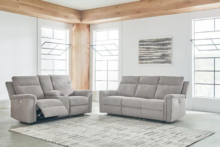 Barnsana Ash POWER Reclining Sofa and Loveseat 33201