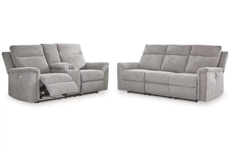 Barnsana Ash POWER Reclining Sofa and Loveseat 33201