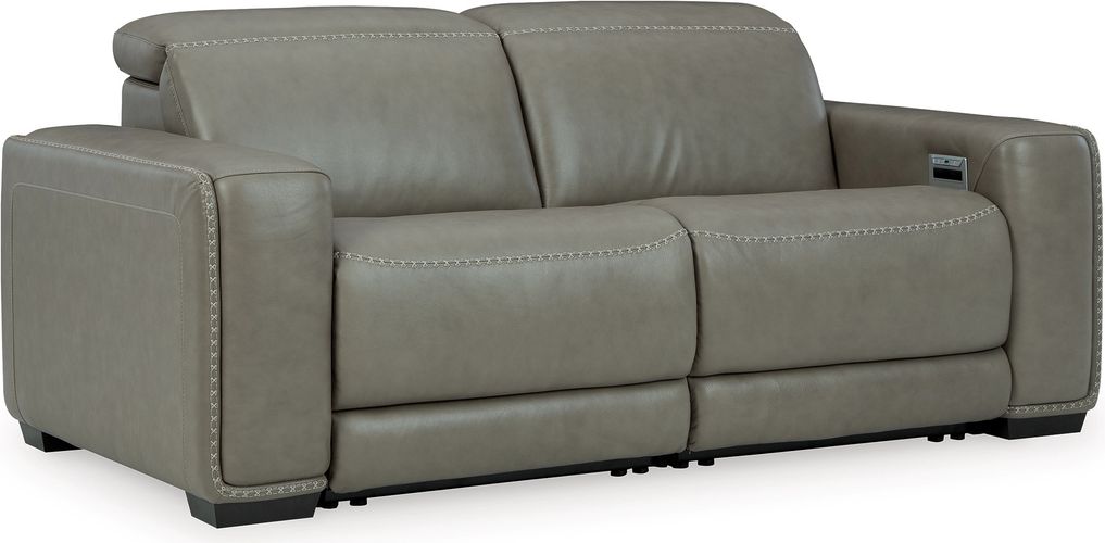 Correze Gray Power Reclining Sofa and Loveseat