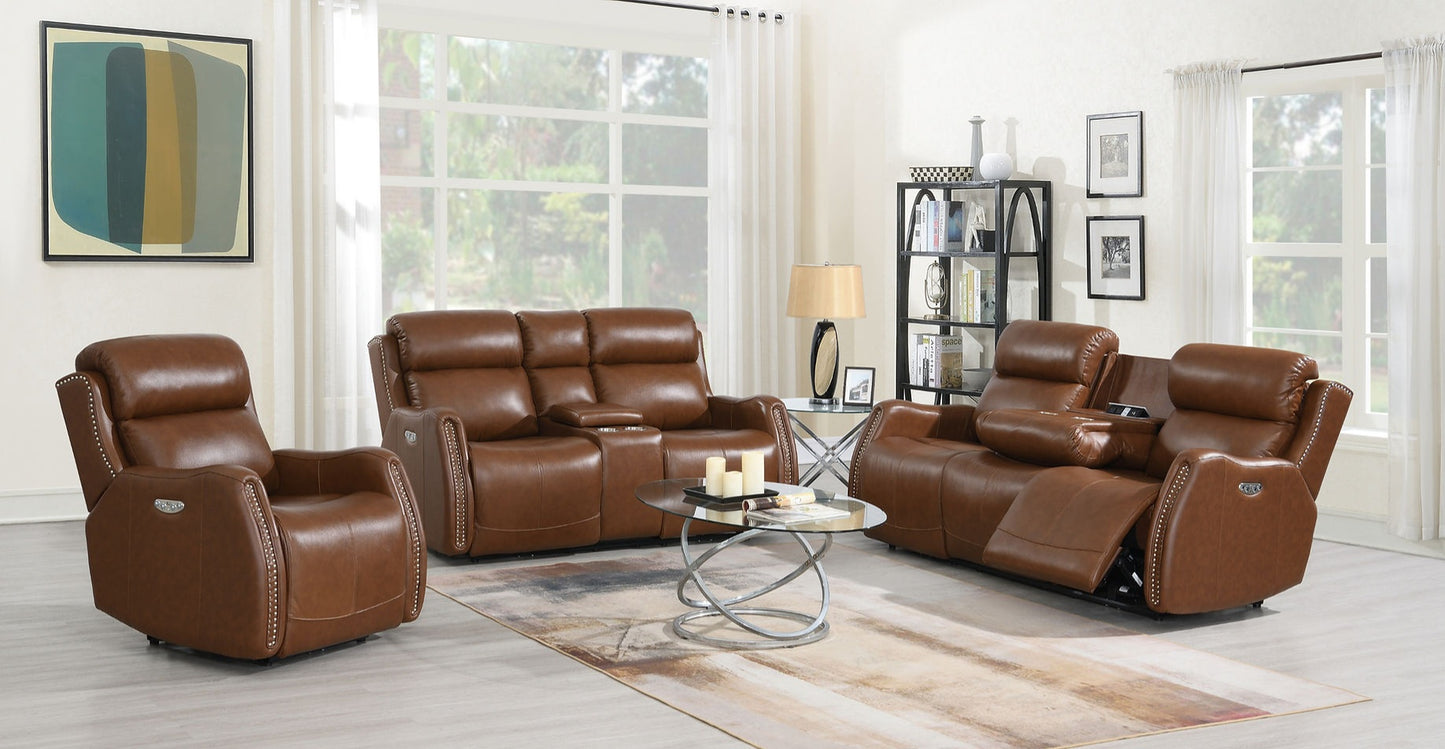 Victor POWER/LEATHER 3pc Reclining Set S2991