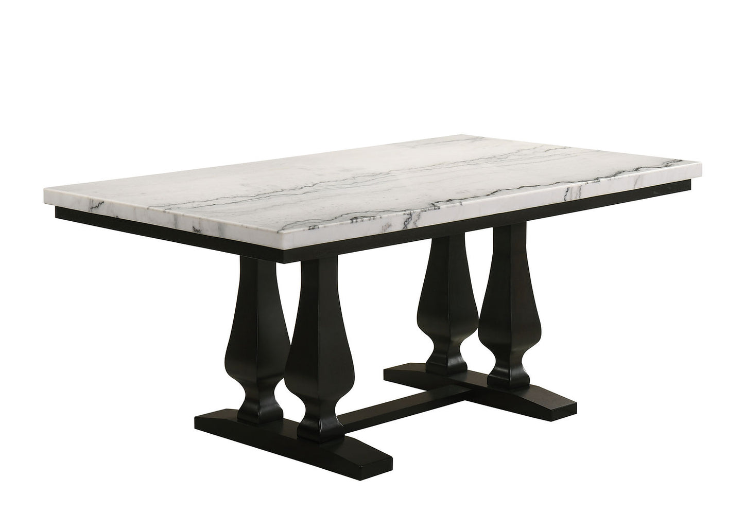 Paro Black (GENUINE MARBLE)  Dining Set