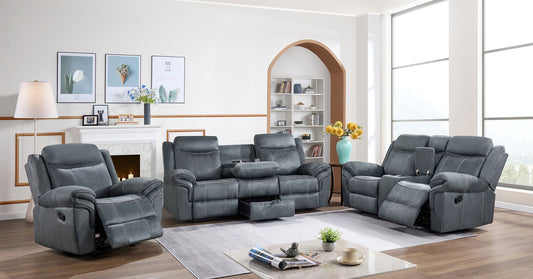 Rio Grande Grey 3pc Reclining Set S5992