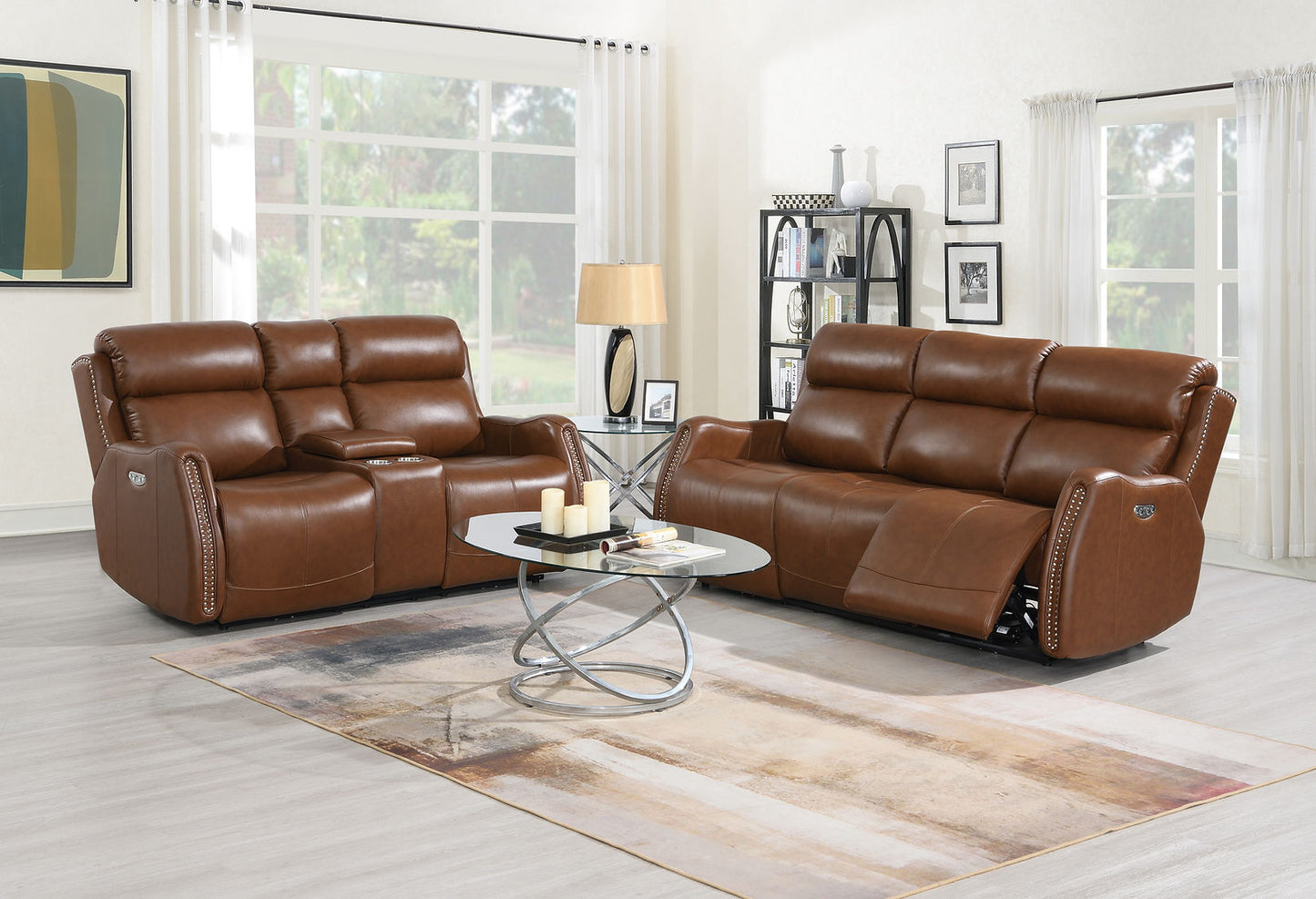 Victor POWER/LEATHER 3pc Reclining Set S2991