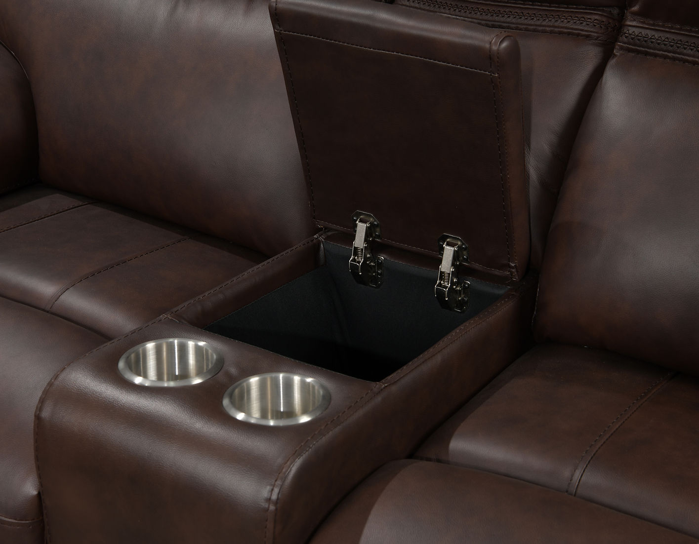 El Paso Brown POWER/LEATHER 3pc Reclining Set S7275