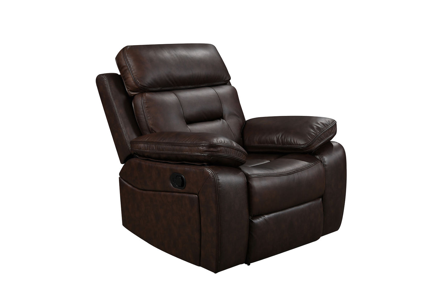 Dallas Brown LEATHER 3pc Reclining Set S8232