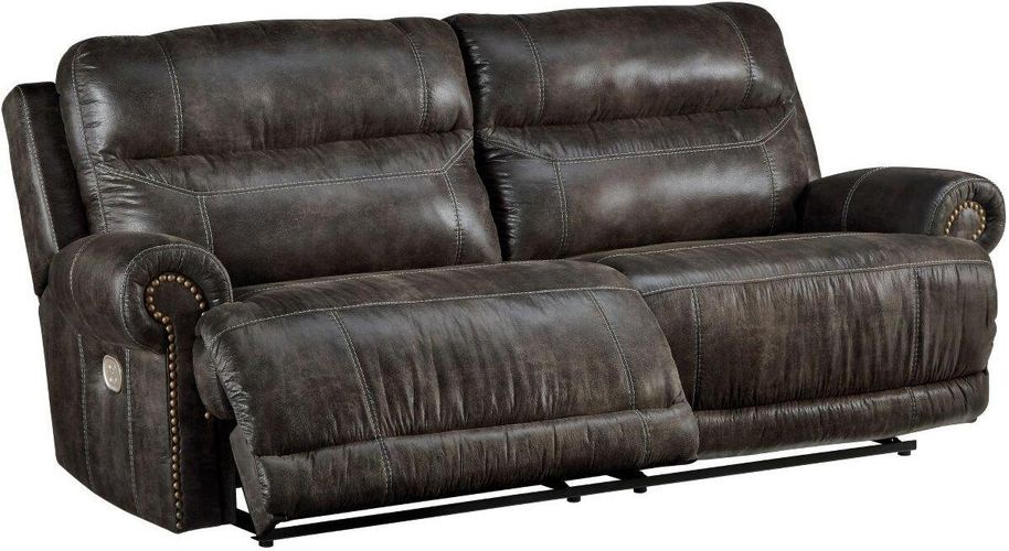 Grearview Charcoal POWER Reclining Sofa and Loveseat 65005