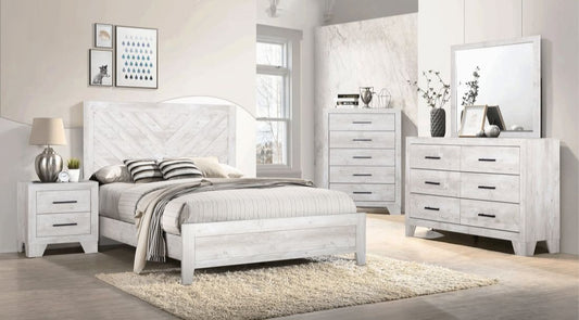 HH3520 White Bedroom Set