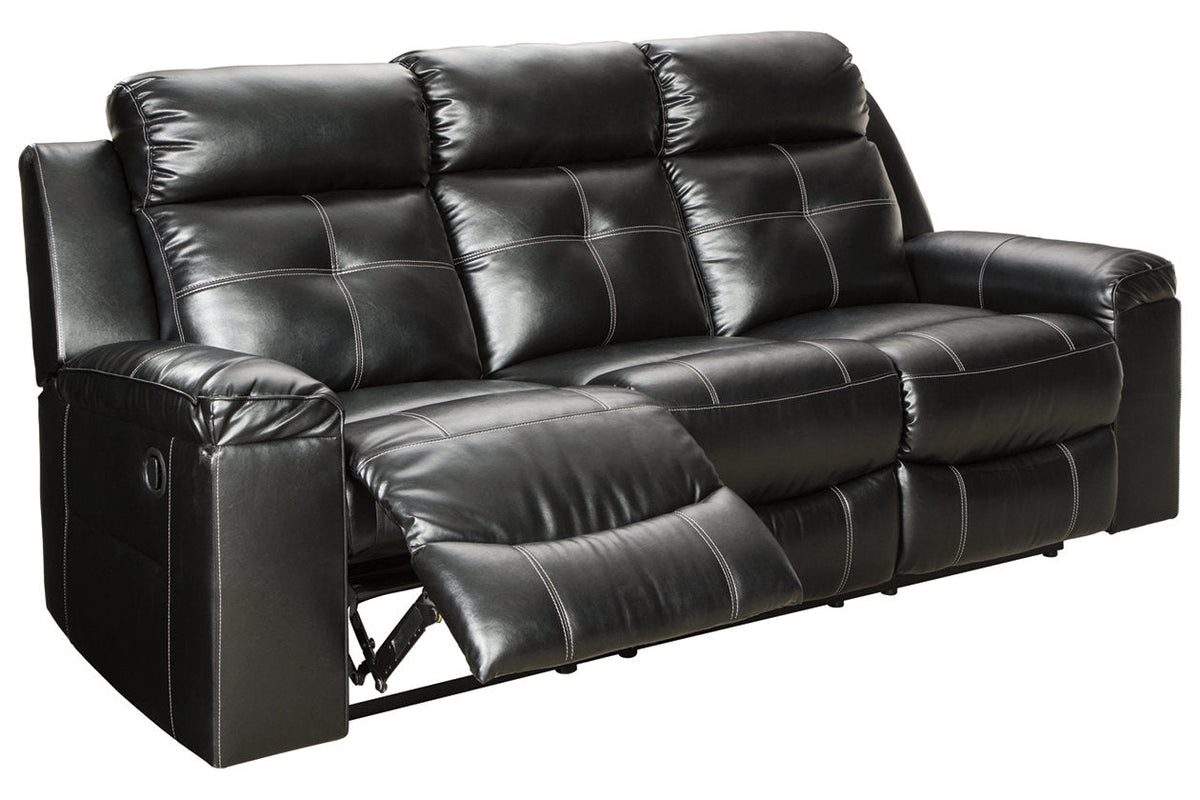 Kempten Black Reclining Sofa and Loveseat 82105