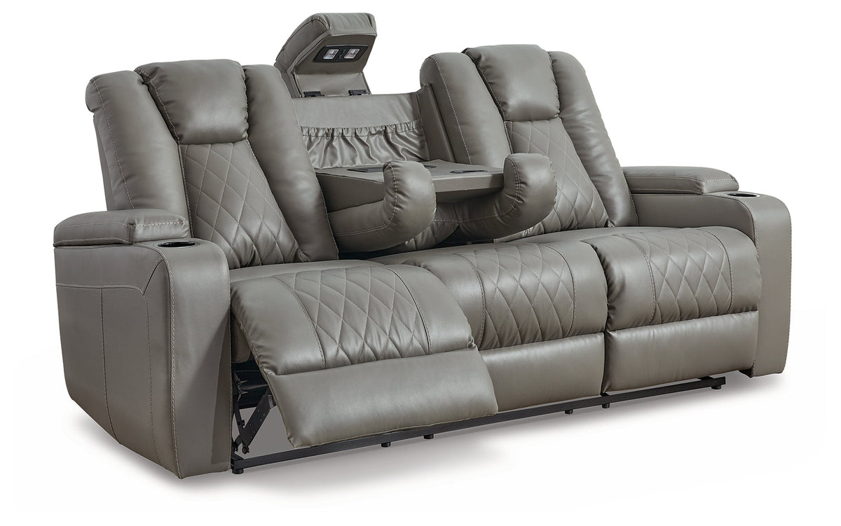 Mancin Gray Reclining Sofa and Loveseat 29702