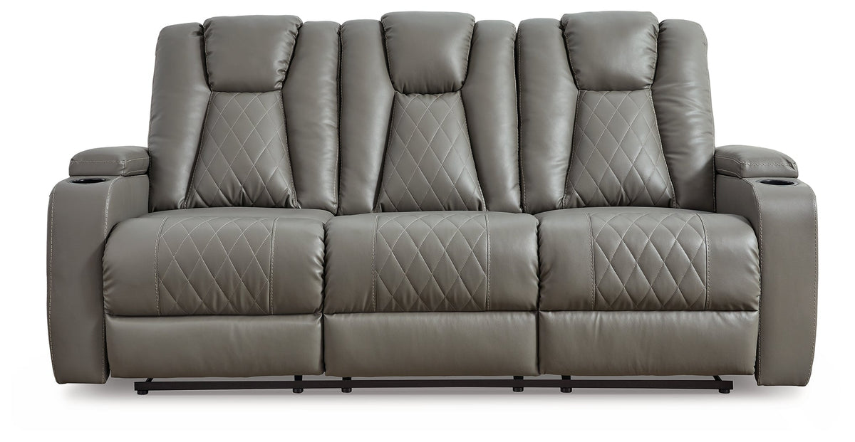 Mancin Gray Reclining Sofa and Loveseat 29702