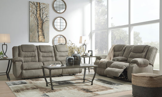 Mc Cade Cobblestone Reclining Sofa and Loveseat 10104