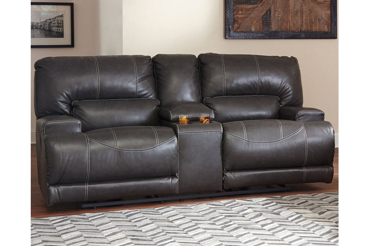 McCaskill Gray POWER Reclining Sofa and Loveseat U60900