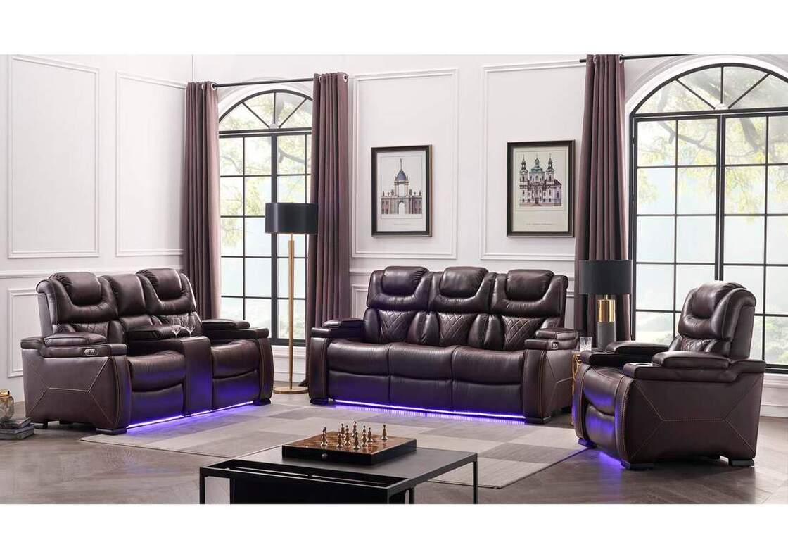 Romina Brown POWER 3Pc Reclining Set