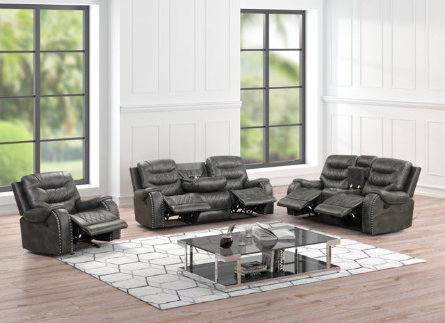 Ashley2003 Charcoal OVERSIZED 3PC Reclining Set