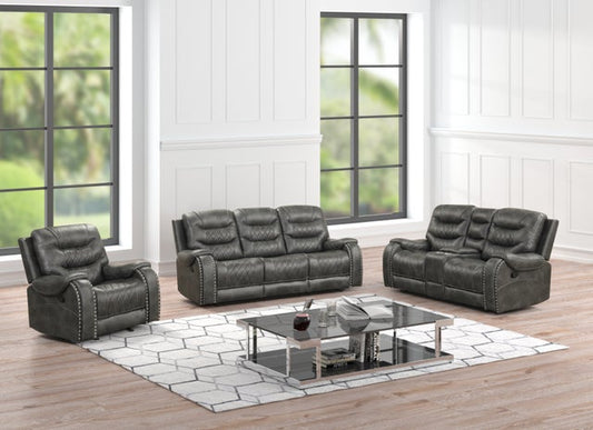 Ashley2003 Charcoal OVERSIZED 3PC Reclining Set