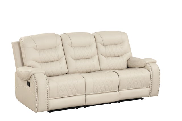 Ashley2005 Cream 3pc OVERSIZED Reclining Set