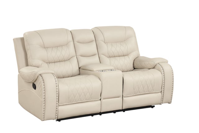 Ashley2005 Cream 3pc OVERSIZED Reclining Set