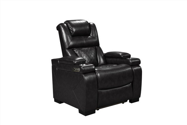 Woodland Black POWER/LED 3pc Reclining Set