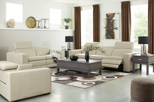 Texline Sand  POWER Reclining Sofa and Loveseat 
U59604