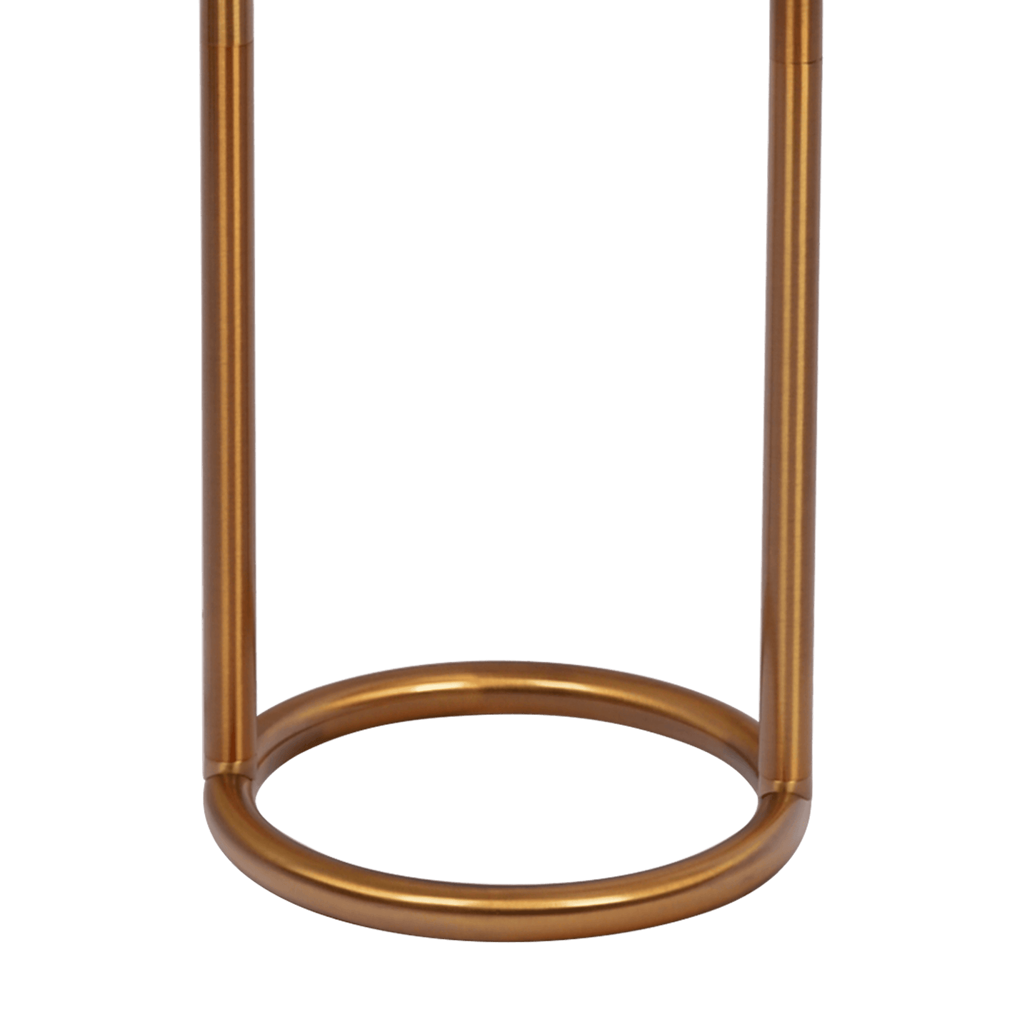 Vivid Brass Ring Base Floor Lamp with Large White Drum Shade