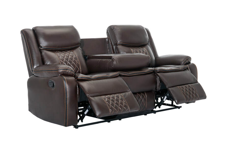 Weston Espresso 3pc Reclining Set