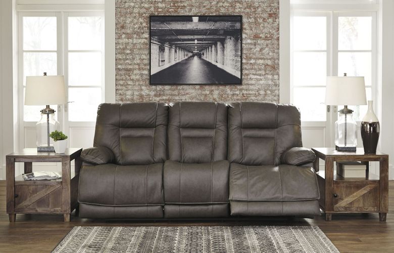 Wurstrow Smoke POWER Reclining Sofa and Loveseat U54602