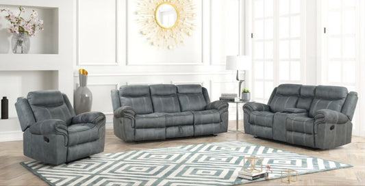 Andres Grey 3pc Reclining Set